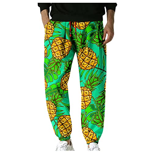 SOOUICKER Haremshose Herren Blumen Freizeithose Herren Bunt Jogginghose Herren Muster Trainingshose Herren Weit Jogginghose Herren Mit Aufdruck Freizeithose Herren Mit Gummibund von SOOUICKER