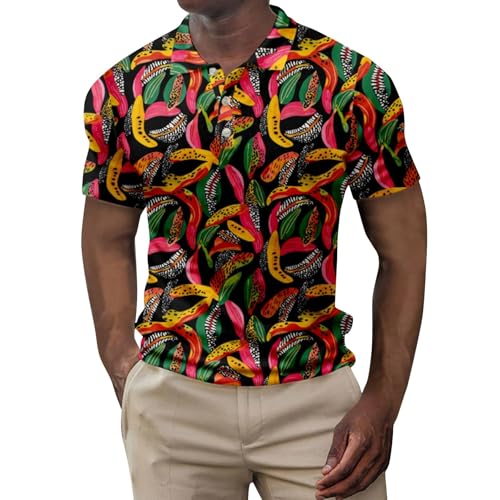 SOOUICKER Hawaii Poloshirt Herren Kurzarm Vintage Polohemd Bunt Regular Fit Tshirt mit Kragen Blumen Funktionsshirt Muster Sommer T Shirt Knopfleiste mit Aufdruck SOOUICKER Hawaii Poloshirt Herren Kurzarm Vintage Polohemd Bunt Regular Fit Tshirt mit Kragen Blumen Funktionsshirt Muster Sommer T Shirt Knopfleiste mit Aufdruck von SOOUICKER