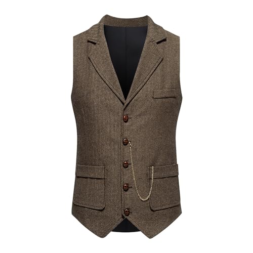 SOOUICKER Hemd mit Weste Herren Set Anzugweste für Herren Elegant Hochzeit Weste Herren Anzug Slim Fit Business Weste Herren Casual Weißes Hemd Herren Langarm von SOOUICKER