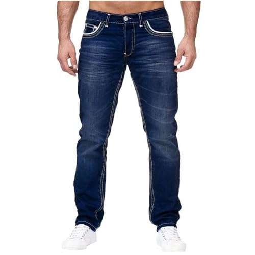 SOOUICKER Jeans Herren Stretch Chino Hose Herren Regular Fit Jeans Herren Straight Jeans Herren Comfort Fit Jeans Herren Denim Elegant Schwarze Jeans Herren Slim Fit Hosen Herren Jeans Modern von SOOUICKER