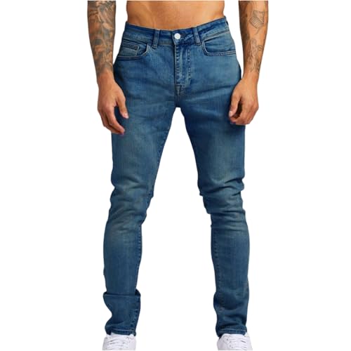 SOOUICKER Jeans Herren Stretch Slim Fit Hosen Herren Modern Jeans Denim Elegant Freizeithose Jeansoptik Tapered Fit von SOOUICKER