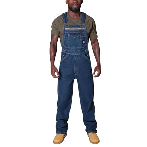 SOOUICKER Jeans Latzhose Herren 90er Baggy Overall Modern Stretch Übergröße Arbeitshose Outdoor Cargo von SOOUICKER