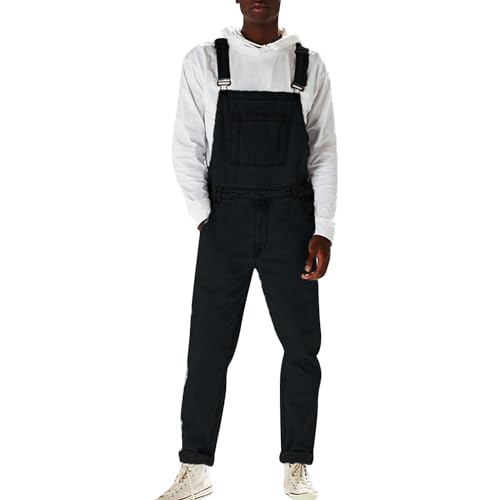 SOOUICKER Jeans Overall Herren Latzhose Herren Jeans 90er Baggy Latzhose Herren Arbeitshose Jeans Cargo Latzhose Herren Jeans Latzhose Herren Freizeit Jeans Latzhose Herren Stretch von SOOUICKER