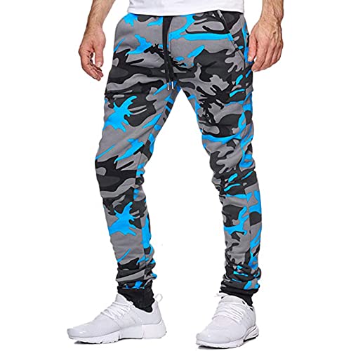 SOOUICKER Jogginghose Herren Camouflage Tarnfarben Jogginhose Herren Sommer Trainingshose Herren Tarn Freizeithose Herren mit Gummizug Chino Hose Herren Jogger Sporthose Herren Fitness von SOOUICKER