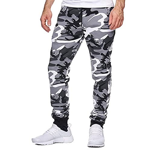 SOOUICKER Jogginghose Herren Camouflage Trainingshose Herren Tarn Sporthose Herren Camo Jogginghose Herren Hip Hop Tarnhose Herren Jogginghose Bunt Jogger Jogginghose Herren Mit Aufdruck von SOOUICKER