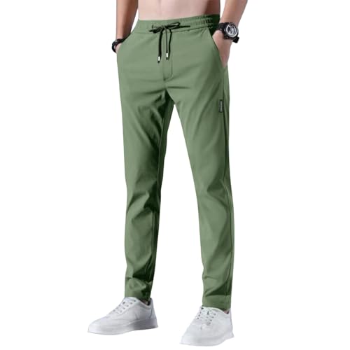 SOOUICKER Jogginghose Herren Elegant Slim Fit Trainingshose Sommer Leicht Chino Hose Herren Stretch Tapered Freizeithose Dünn mit Gummizug Ohne Bündchen Stoffhose Business SOOUICKER Jogginghose Herren Elegant Slim Fit Trainingshose Sommer Leicht Chino Hose Herren Stretch Tapered Freizeithose Dünn mit Gummizug Ohne Bündchen Stoffhose Business von SOOUICKER