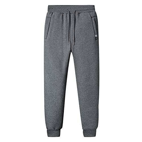 SOOUICKER Jogginghose Herren Fleece Gefüttert Thermohose Herren Sport Trainingshose Herren Warm Sporthose Herren Winter Jogginghose Herren Dicker Stoff Jogginghose Herren Warm von SOOUICKER