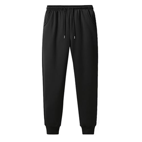 SOOUICKER Jogginghose Herren Gefüttert Trainingshose Herren Fleece Sporthose Herren Lang Winter Thermohose Herren Sport Freizeithose Herren Warm mit Gummizug Winterhose Herren Lang von SOOUICKER