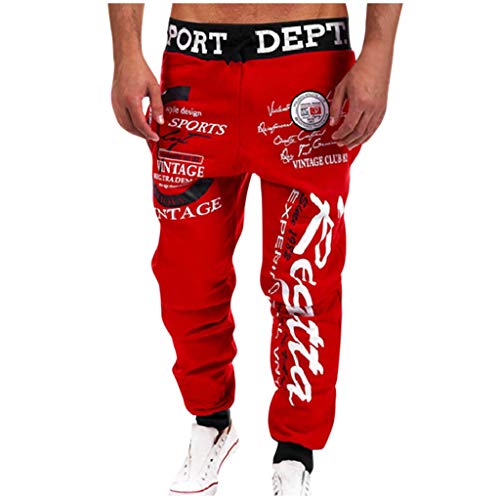 SOOUICKER Jogginghose Herren Hip Hop Jogginghose Herren Muster Herren Jogginghose Mit Motiv Breite Jogginghose Herren Mit Aufdruck Trainingshose Herren Weit Sporthose Herren Mit Taschen von SOOUICKER