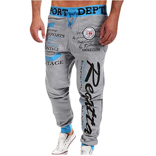 SOOUICKER Jogginghose Herren Hip Hop Jogginghose Herren Muster Herren Jogginghose Mit Motiv Breite Jogginghose Herren Mit Aufdruck Trainingshose Herren Weit Sporthose Herren Mit Taschen von SOOUICKER