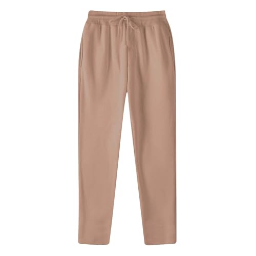 SOOUICKER Jogginghose Herren Regular Fit Gerades Bein Trainingshose Herren Ohne Bündchen Sporthose Herren Lang mit Taschen Jogginghose Herren Extra Lange Beine Freizeithose Herren mit Gummizug von SOOUICKER