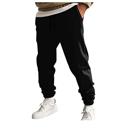 SOOUICKER Jogginghose Herren Regular Fit Sporthose Herren Lang Sommer Trainingshose Herren Gym Freizeithose Herren mit Bündchen Sporthose Herren Fitness Jogginghose Herren mit Taschen von SOOUICKER
