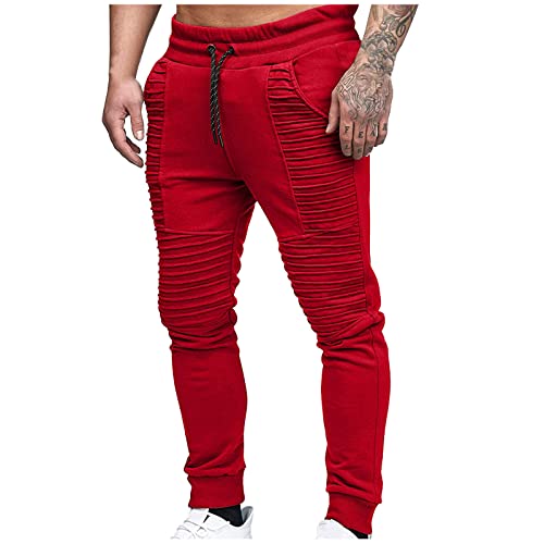 SOOUICKER Jogginghose Herren Slim Fit Trainingshose Herren Eng Sporthose Herren Fitness Freizeithose Herren Mit Bündchen Jogginghose Herren Modern Trainingshose Herren Mit Taschen von SOOUICKER