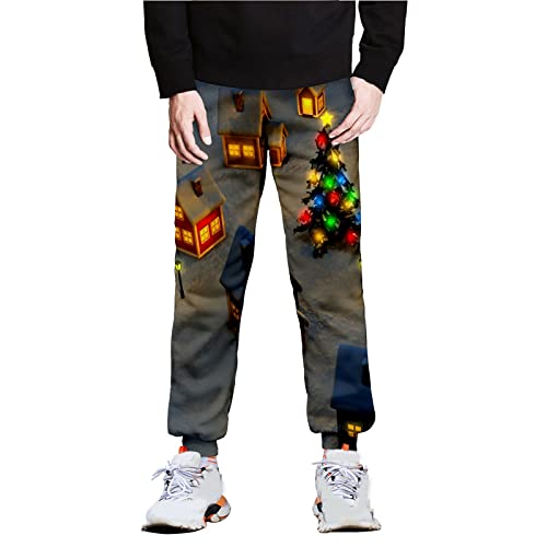 SOOUICKER Jogginghose Herren Weihnachten Jogginghose Herren Vintage Trainingshose Herren Gym Freizeithose Herren Modern Jogginghose Herren Mit Aufdruck Jogginghose Herren Muster von SOOUICKER
