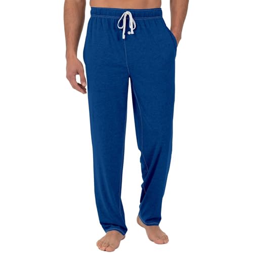 SOOUICKER Jogginghose Herren Weites Bein Schlafanzughose Herren Baggy Pyjamahose Herren Weit Loungehose Herren Lang Jogginghose Herren Zuhause Ohne Bündchen Freizeithose Herren mit Gummizug von SOOUICKER