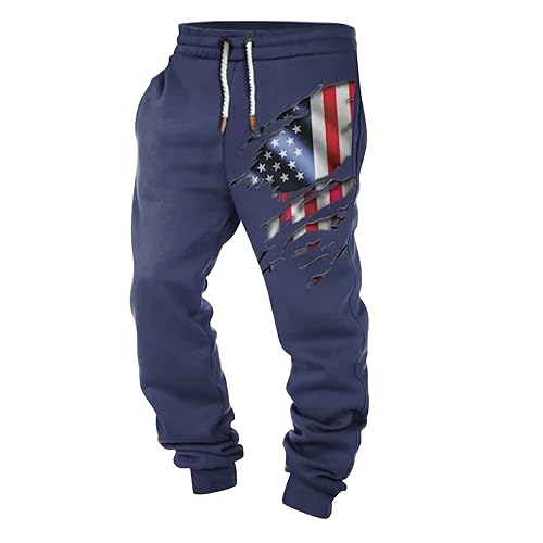 SOOUICKER Jogginghose Herren mit Aufdruck Modern Freizeithose Herren mit Bündchen Jogginghose Herren Muster Relaxed Fit Sporthose Herren Lang mit Taschen Trainingshose Herren Bunt Gym von SOOUICKER