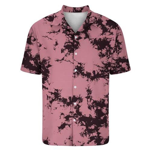 SOOUICKER Kurzarmhemd Herren Blumen Sommerhemd Herren Muster Freizeithemden für Herren Bunt Hemd Herren Kurzarm Print Hawaii Hemd Männer Regular Fit Hemd Herren Sommer Hawaii von SOOUICKER