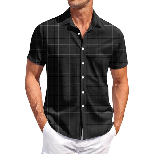 SOOUICKER Kurzarmhemd Herren Kariert Freizeit Sommerhemd Muster Comfort Fit Herrenhemd Kurzarm Casual Elegant Freizeithemd Sommer Karo Kariertes Hemd Herren Bunt SOOUICKER Kurzarmhemd Herren Kariert Freizeit Sommerhemd Muster Comfort Fit Herrenhemd Kurzarm Casual Elegant Freizeithemd Sommer Karo Kariertes Hemd Herren Bunt von SOOUICKER