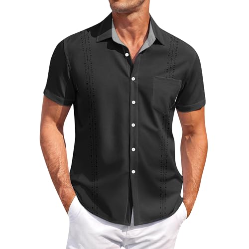 SOOUICKER Kurzarmhemd Herren Vintage Hemd Kurzarm Muster Elegant Freizeithemden Sommer Sommerhemd Bunt Modern Fit Herrenhemden Freizeit Print SOOUICKER Kurzarmhemd Herren Vintage Hemd Kurzarm Muster Elegant Freizeithemden Sommer Sommerhemd Bunt Modern Fit Herrenhemden Freizeit Print von SOOUICKER