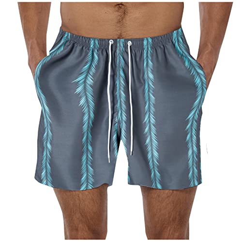 SOOUICKER Kurze Hose Herren Sommer Kurze Hosen Herren Hawaii Shorts Herren Gestreift Muster Shorts Herren Sommer Sport Shorts Herren Bunt Kurze Hosen Herren Vintage Freizeit von SOOUICKER