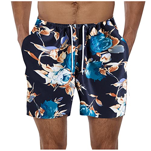 SOOUICKER Kurze Hose Herren Sommer Sommer Bermuda Shorts Herren Bunt Blumen Kurze Hosen Herren Hawaii Shorts Herren Muster Kurze Hosen Herren Freizeit Urlaub von SOOUICKER