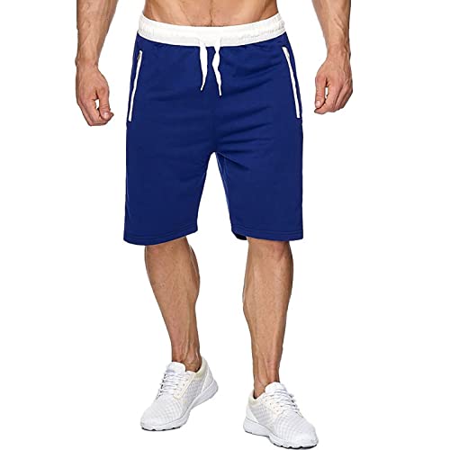 SOOUICKER Kurze Hosen Herren Sommer Sport Sporthose Herren Kurz mit Tasche Kurze Jogginghose Herren Cargo Bermuda Shorts Herren Gummizug Cargo Shorts Herren Kurz Sweatshorts Herren von SOOUICKER