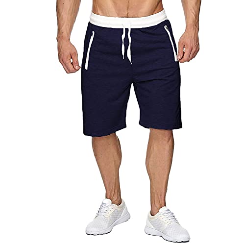 SOOUICKER Kurze Hosen Herren Sommer Sport Sporthose Herren Kurz mit Tasche Kurze Jogginghose Herren Cargo Bermuda Shorts Herren Gummizug Cargo Shorts Herren Kurz Sweatshorts Herren von SOOUICKER