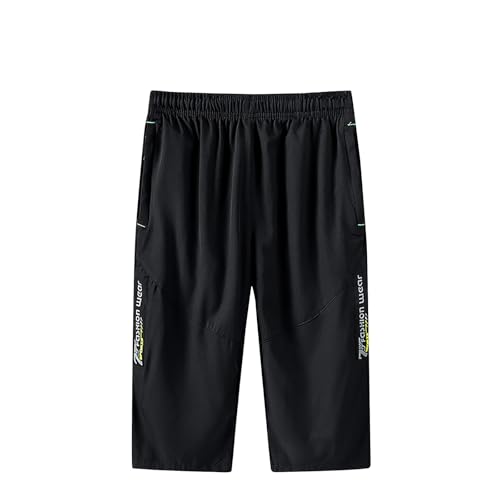 SOOUICKER Kurze Hosen Herren Sport mit Reißverschluss 3/4 Sporthose Herren Kurz Fitnessstudio Weit Bermuda Shorts Sommer Schnelltrocknend Gummizug Kurze Jogginghose Weites Bein SOOUICKER Kurze Hosen Herren Sport mit Reißverschluss 3/4 Sporthose Herren Kurz Fitnessstudio Weit Bermuda Shorts Sommer Schnelltrocknend Gummizug Kurze Jogginghose Weites Bein von SOOUICKER