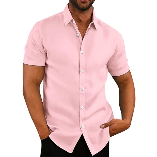 SOOUICKER Leinenhemd Herren Kurzarm Regular Fit Freizeithemden für Herren Sommer Kurzarmhemd Herren Große Größen Sommerhemd Herren Leinen Hemd Herren Casual Hawaii Hemd Männer Einfarbig SOOUICKER Leinenhemd Herren Kurzarm Regular Fit Freizeithemden für Herren Sommer Kurzarmhemd Herren Große Größen Sommerhemd Herren Leinen Hemd Herren Casual Hawaii Hemd Männer Einfarbig von SOOUICKER