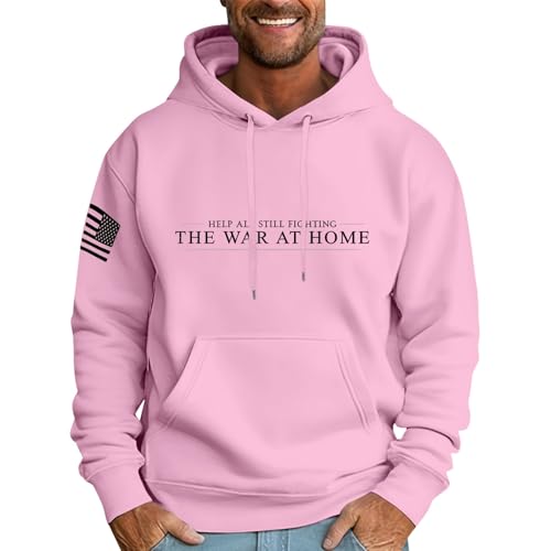 SOOUICKER Oversized Hoodie Herren mit Print Kapuzenpullover Herren mit Spruch Pullover Herren Oversize Sweatshirt Herren mit Aufdruck Hoodie Herren Dicker Stoff Pullover Herren Vintage Kapuze von SOOUICKER