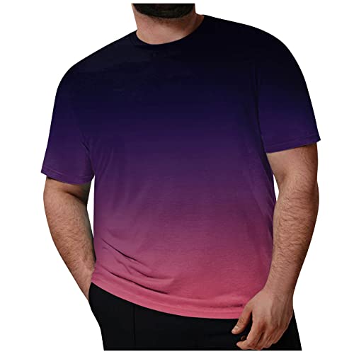 SOOUICKER Oversized Tshirt Herren Gym Farbverlauf T Shirts Männer Große Größen Modern T-Shirts für Herren Rundhals mit Aufdruck T Shirt Herren Hip Hop Tshirt Herren Bunt Zweifarbig SOOUICKER Oversized Tshirt Herren Gym Farbverlauf T Shirts Männer Große Größen Modern T-Shirts für Herren Rundhals mit Aufdruck T Shirt Herren Hip Hop Tshirt Herren Bunt Zweifarbig von SOOUICKER