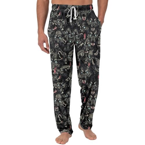 SOOUICKER Schlafanzughose Herren Lang Bunt Jogginghose Herren Weites Bein Muster Pyjamahose Herren Weit Loungehose Herren Lang Jogginghose Herren Zuhause Freizeithose Herren mit Gummizug von SOOUICKER