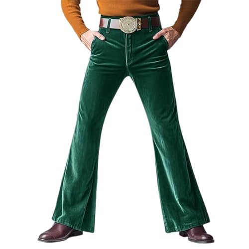 SOOUICKER Schlaghose Herren Cord 70er Jahre Cordhose Herren Schlag Baggy Elegant Karneval Disco Outfits Chino Hose Vintage Ausgestellte Hose SOOUICKER Schlaghose Herren Cord 70er Jahre Cordhose Herren Schlag Baggy Elegant Karneval Disco Outfits Chino Hose Vintage Ausgestellte Hose von SOOUICKER