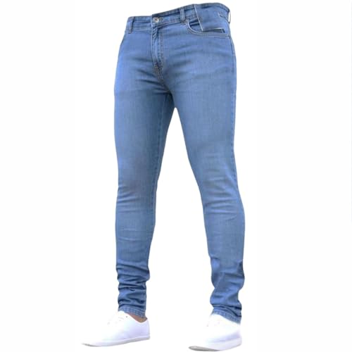 SOOUICKER Skinny Jeans Herren Stretch Jeans Herren Slim Fit Vintage Baumwolle Hosen Denim Elastisch Eng Tapered Fit Freizeithose Modern Comfort Fit Elegant von SOOUICKER