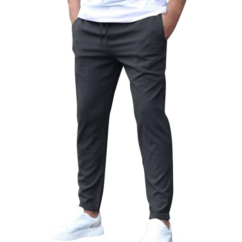 SOOUICKER Sommerhose Herren Leicht Stretch Chino Hose Slim Fit mit Gummibund Stoffhose Sommer Elegant Freizeithose Chino Modern Anzughose Casual mit Gummizug SOOUICKER Sommerhose Herren Leicht Stretch Chino Hose Slim Fit mit Gummibund Stoffhose Sommer Elegant Freizeithose Chino Modern Anzughose Casual mit Gummizug von SOOUICKER