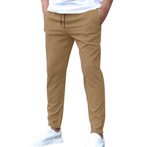 SOOUICKER Sommerhose Herren Leicht Stretch Chino Hose Slim Fit mit Gummibund Stoffhose Sommer Elegant Freizeithose Chino Modern Anzughose Casual mit Gummizug SOOUICKER Sommerhose Herren Leicht Stretch Chino Hose Slim Fit mit Gummibund Stoffhose Sommer Elegant Freizeithose Chino Modern Anzughose Casual mit Gummizug von SOOUICKER