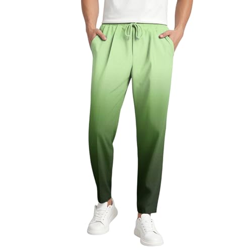 SOOUICKER Sporthose Herren Lang Bunt Baggy Jogginghose Herren Sommer Muster Sommerhose Leicht Weit Freizeithose mit Gummizug Hosen Vintage Loose Fit Farbverlauf von SOOUICKER