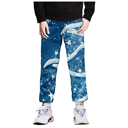 SOOUICKER Sporthose Herren Taschen Freizeithose Herren Bündchen Herren Jogginghose Motiv Weihnachtshose Herren Jogginghose Herren Aufdruck 3D Druck Trainingshose Herren Bunt von SOOUICKER