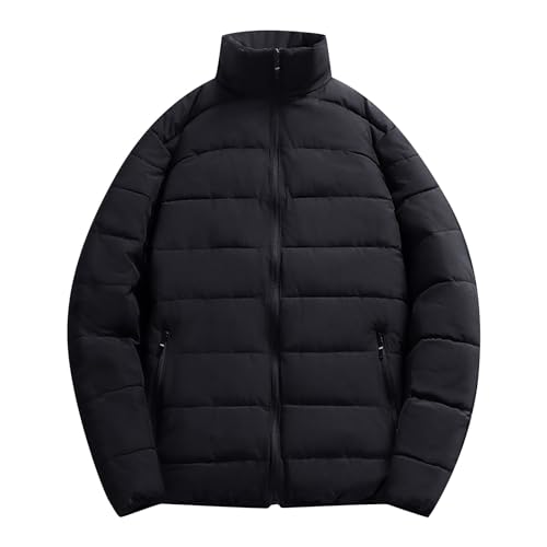 SOOUICKER Steppjacke Herren Winter Winterjacke Puffer Übergangsjacke Modern Daunenjacke Outdoor Kragen Puffer Jacke Oversized Outdoorjacke Daunen Bomberjacke Übergangsjacke Sportlich von SOOUICKER