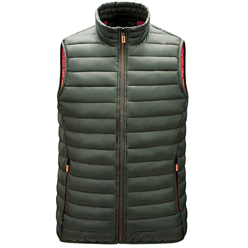 SOOUICKER Steppweste Herren Winter Ohne Kapuze Daunenweste Outdoor Warm Steppjacke ärmellos Leicht Weste Daunen Daunenjacke Ohne ärmel Westen Puffer Übergangsjacke Modern von SOOUICKER