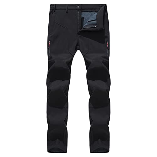 SOOUICKER Trekkinghose Herren Gefüttert Outdoorhose Herren Stretch Thermohose Wanderhose Herren Wasserdicht Atmungsaktiv Outdoor Hosen Für Herren Wanderhose Herren Thermo Wanderhose Herren Winter von SOOUICKER