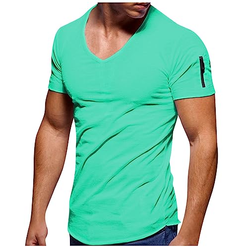 SOOUICKER Tshirt Herren V Ausschnitt Regular Fit Sport Tshirts Herren Fitness Muskelshirts Herren Kurzarm T Shirts Männer Modern Einfarbig T Shirt Herren Gym Funktionsshirt Herren Kurzarm SOOUICKER Tshirt Herren V Ausschnitt Regular Fit Sport Tshirts Herren Fitness Muskelshirts Herren Kurzarm T Shirts Männer Modern Einfarbig T Shirt Herren Gym Funktionsshirt Herren Kurzarm von SOOUICKER