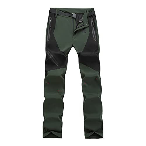 SOOUICKER Wanderhose Herren Atmungsaktiv Trekkinghose Herren Lang Arbeitshose Motorradhose Herren Slim Fit Hosen Herren Für Arbeiten Cargohose Herren Wandern Reißverschlusstaschen Outdoor von SOOUICKER