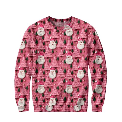 SOOUICKER Weihnachtspullover Herren Lustig Pullover Ohne Kapuze mit Motiv Strickpullover Weihnachten Oversize Winterpullover Strick Warm Wollpullover Muster Sweatshirt Vintage Rundhals SOOUICKER Weihnachtspullover Herren Lustig Pullover Ohne Kapuze mit Motiv Strickpullover Weihnachten Oversize Winterpullover Strick Warm Wollpullover Muster Sweatshirt Vintage Rundhals von SOOUICKER