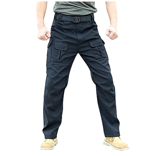 SOOUICKER Winter Jogginghose Cargohose Herren Tactical Wanderhose Herren Cargo Atmungsaktiv Outdoor Hosen Für Herren Stretch Cargohose Herren Viele Taschen Regular Fit Arbeitshosen Männer Cargo von SOOUICKER
