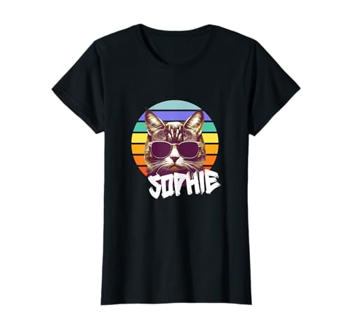 SOPHIE - Schöner Mädchen Name mit lustiger Katze T-Shirt SOPHIE - Schöner Mädchen Name mit lustiger Katze T-Shirt von SOPHIE Tochter Enkel Geburtstag Geschenkideen