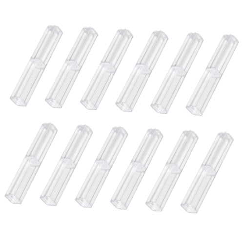 SOPOTUTU 12 Stück Transparente Einzelstift aufbewahrungsbox Verschleißfest Leichter Kunststoff Stift Organizer für Schüler und Bürogebrauch von SOPOTUTU