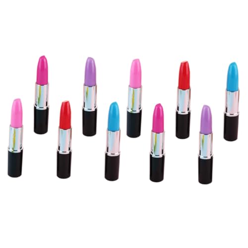 SOPOTUTU 15 Stück Teiliges Lippenstift Form Kugelschreiber Schnelltrocknend Langlebig Glattes Schreiben Kreatives Design für Schüler Eleganter Kunststoff Zufällige Farben von SOPOTUTU