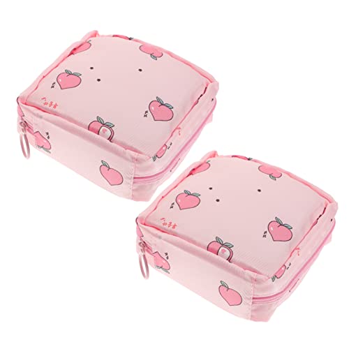 SOPOTUTU 2 STÜCK Cartoon Hygiene Aufbewahrungstaschen wasserdichte Taschen für Damen für Monatshygiene Kosmetik Schule und Reisen von SOPOTUTU