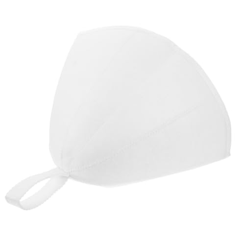 SOPOTUTU 2 Stck Teiliges Sauna Filzhut Unisex Saunahut für Damen und Herren Feuchtigkeitsabsorbierend Hitzeschützend Geeignet für Spa Sauna und Dusche mit Praktischem Aufhänge Ring Weiß von SOPOTUTU